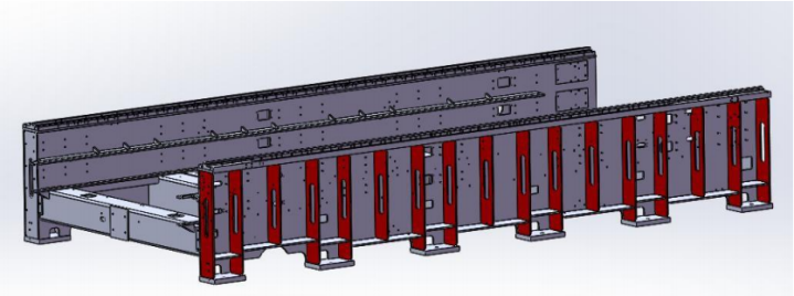 beam of fibre laser cutting machine