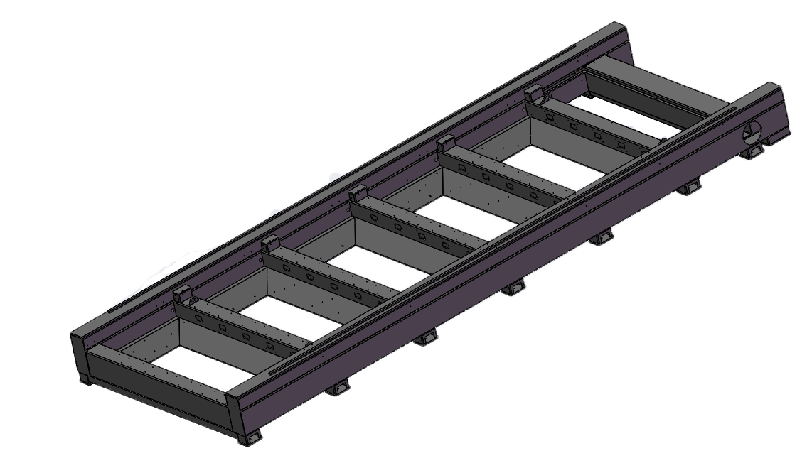 sheet metal laser cutting machine construction